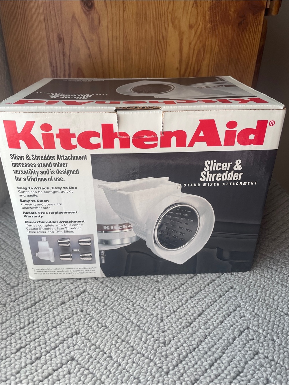 KitchenAid White Slicer & Shredder Stand Mixer Attachments